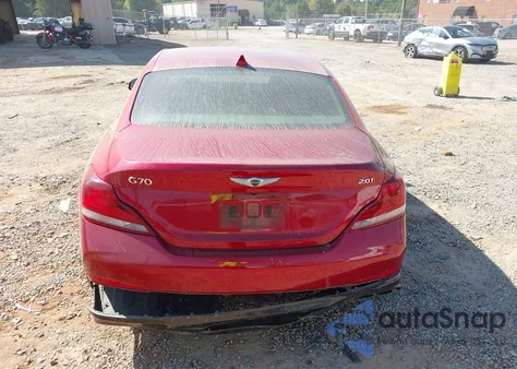 2021 Genesis G70 2.0T Rwd из США, поврежденный, VIN KMTG64LAXMU076561